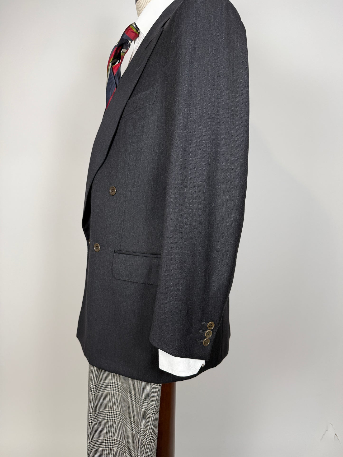 Giacca doppiopetto anni ‘80 flanella Tasmania Loro Piana - tg. 48/50