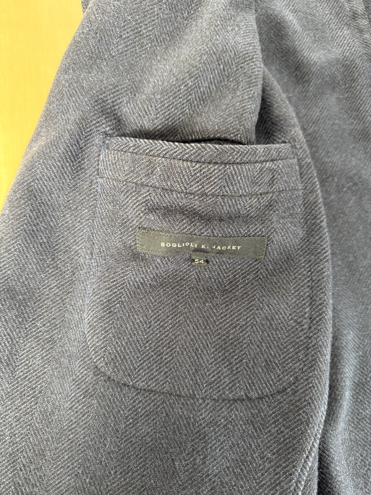 Blazer destrutturato Boglioli K. Jacket in puro cashmere blu spigato - tg. 54