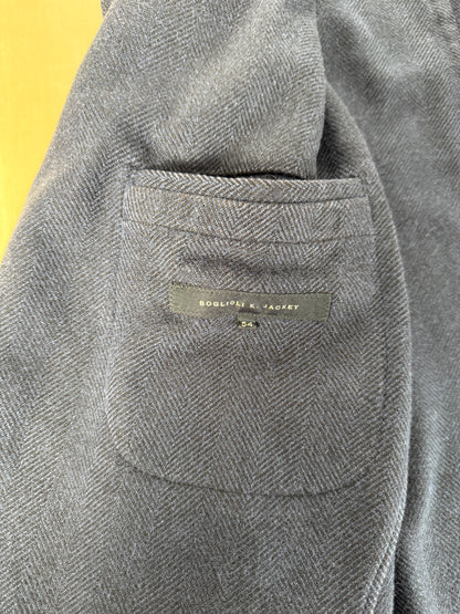 Blazer destrutturato Boglioli K. Jacket in puro cashmere blu spigato - tg. 54