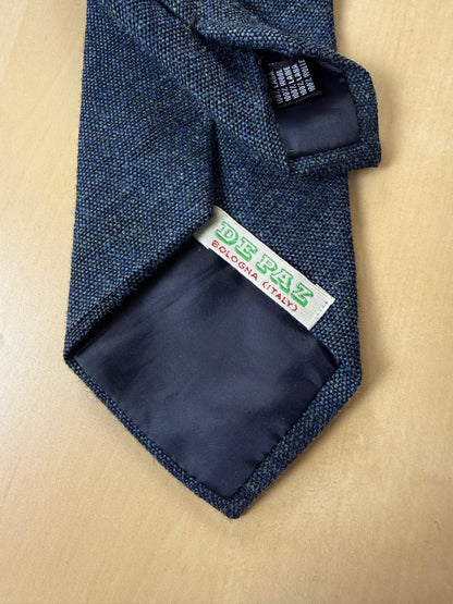 Cravatta De Paz donegal tweed blu