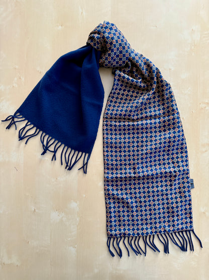 Sciarpa double face seta e lana