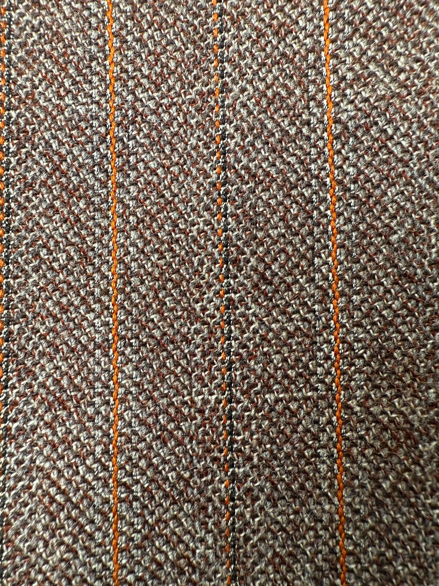 Completo anni ‘70 tweed marrone - tg. 50