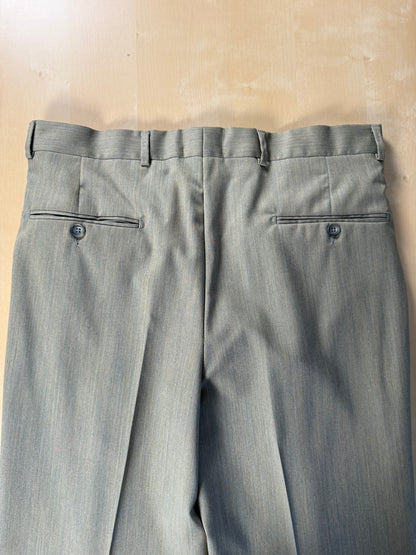 Pantaloni fresco lana verde salvia-oliva anni '80 (NOS) - tg. 50