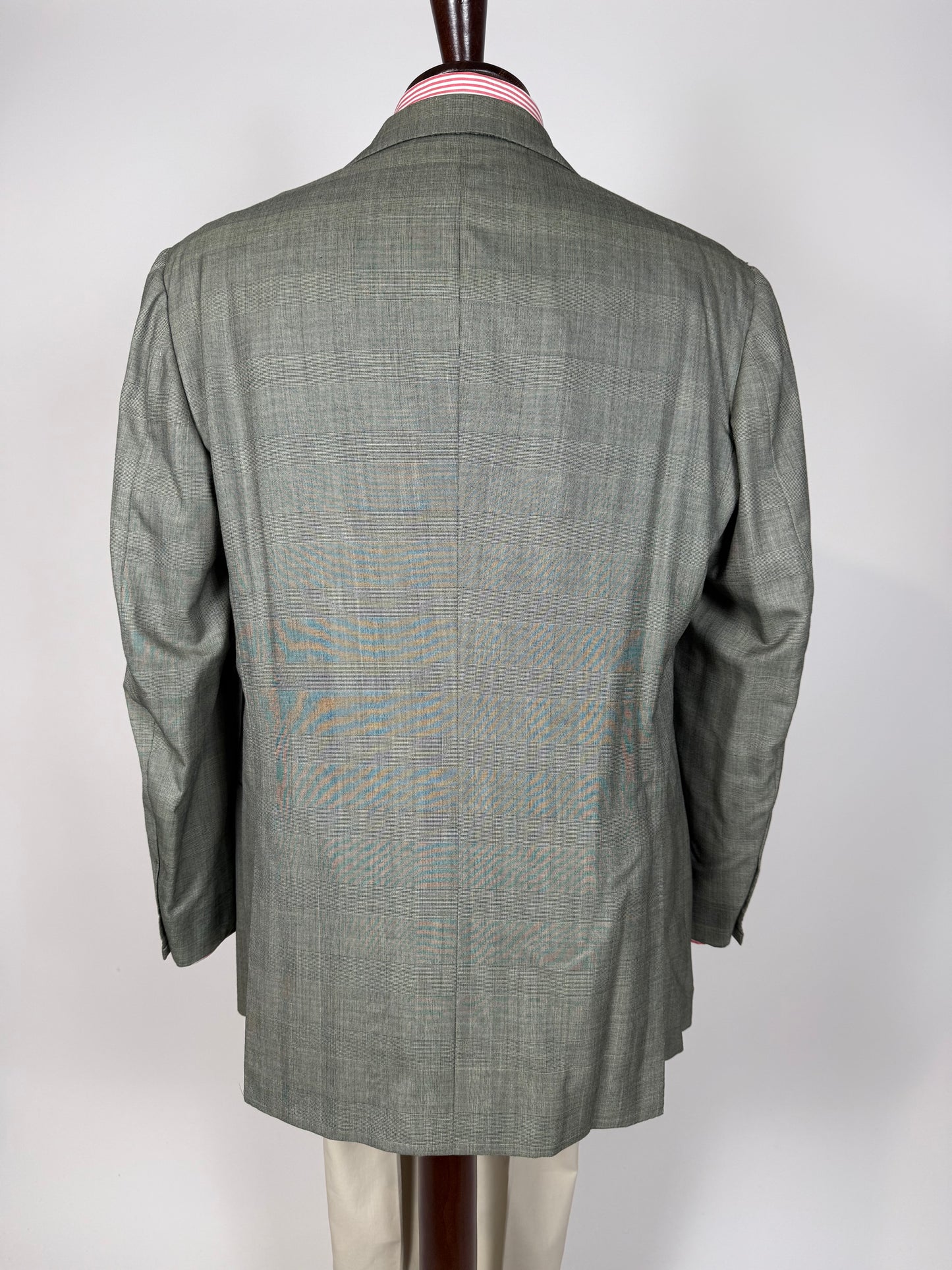 Giacca Kiton fresco lana 14 micron verde salvia - tg. 52/54