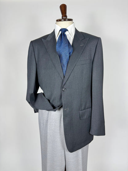 Giacca Valentino lana pettinata grigio spigato - tg. 52