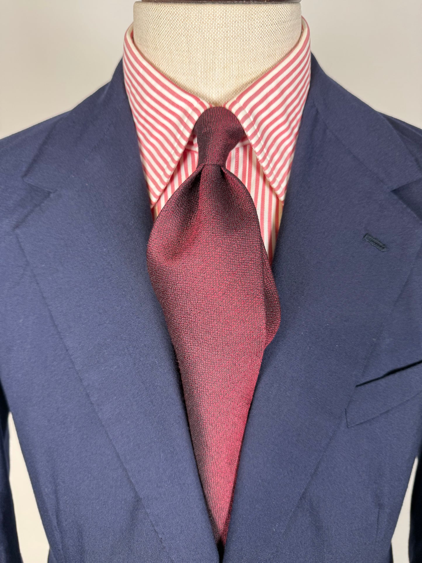 Cravatta Dolce & Gabbana bordeaux seta e lana