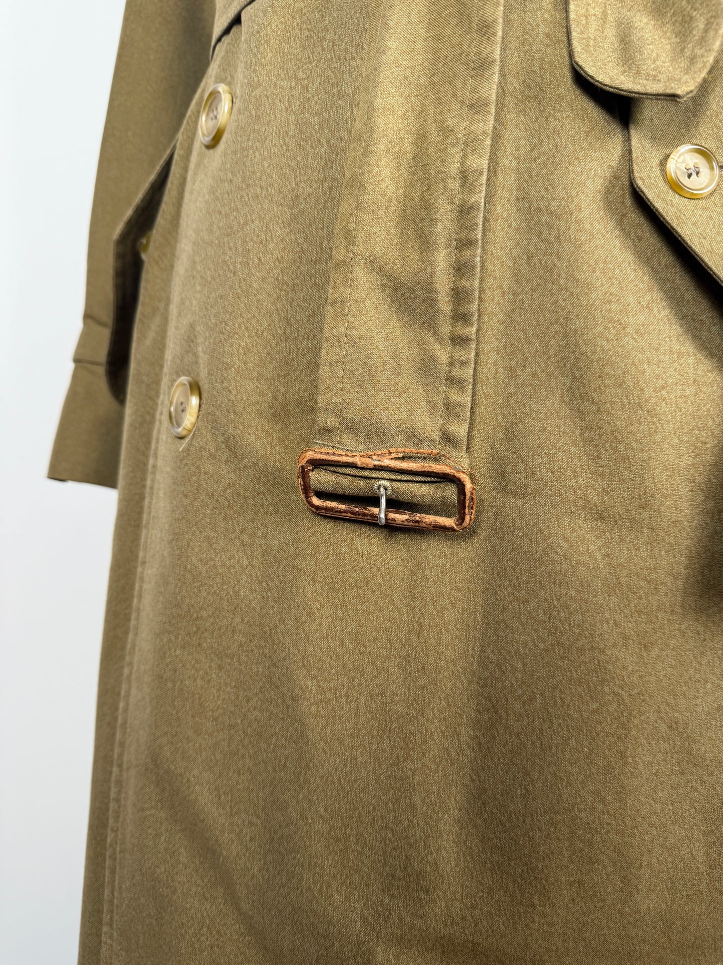 Trench Burberrys anni ‘80 doppiopetto cotone senape  - tg. 48/50