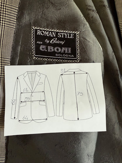 Giacca Brioni principe di Galles lana e seta - tg. 56