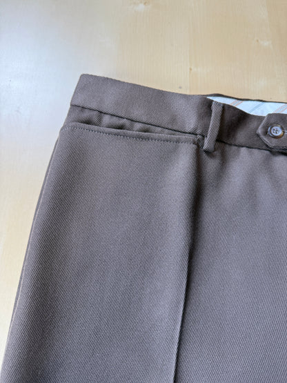 Completo anni ‘90 in twill marrone/cachi (NOS) - tg. 56