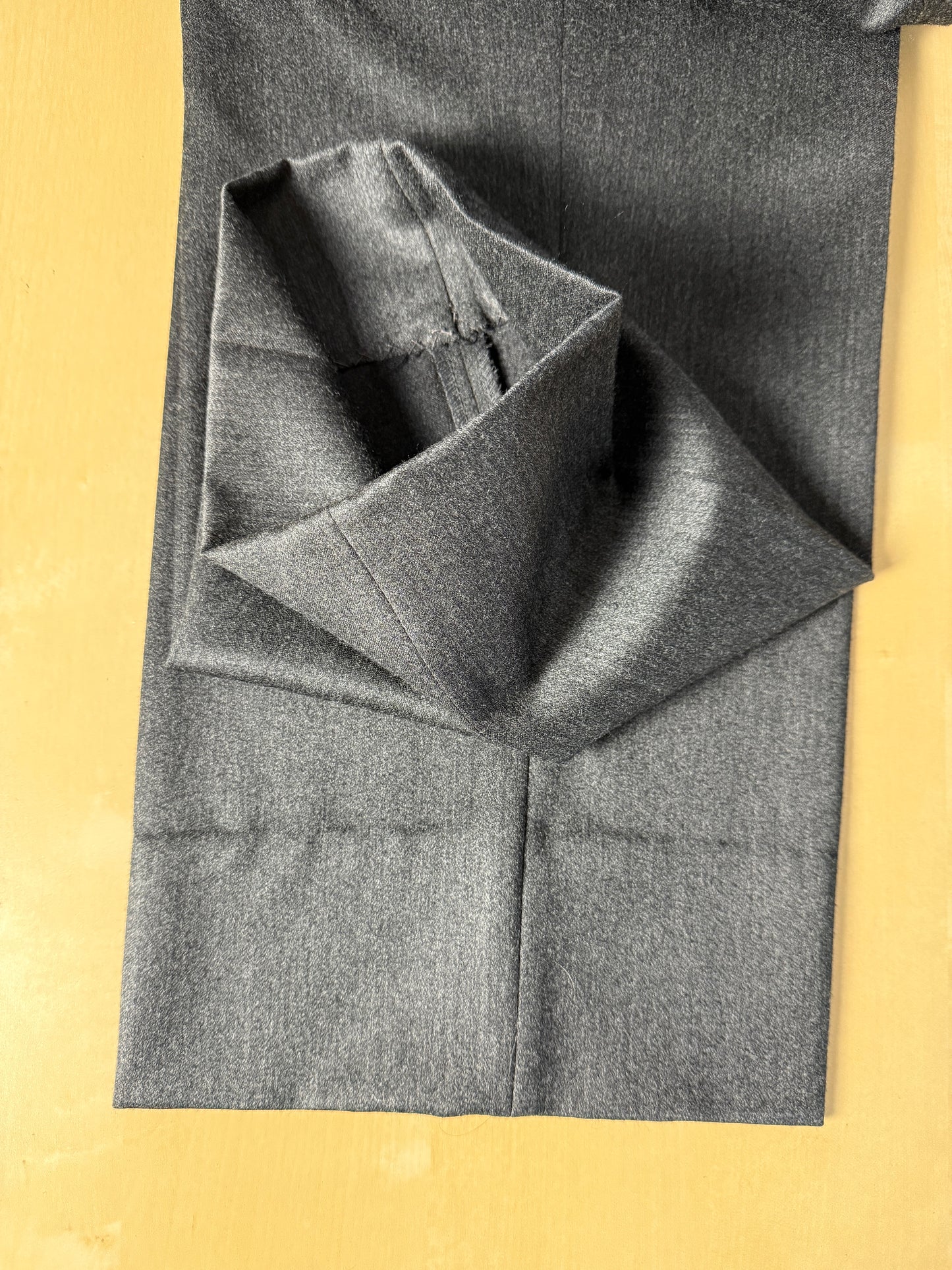 Completo doppiopetto anni ‘80 flanella antracite - tg. 52