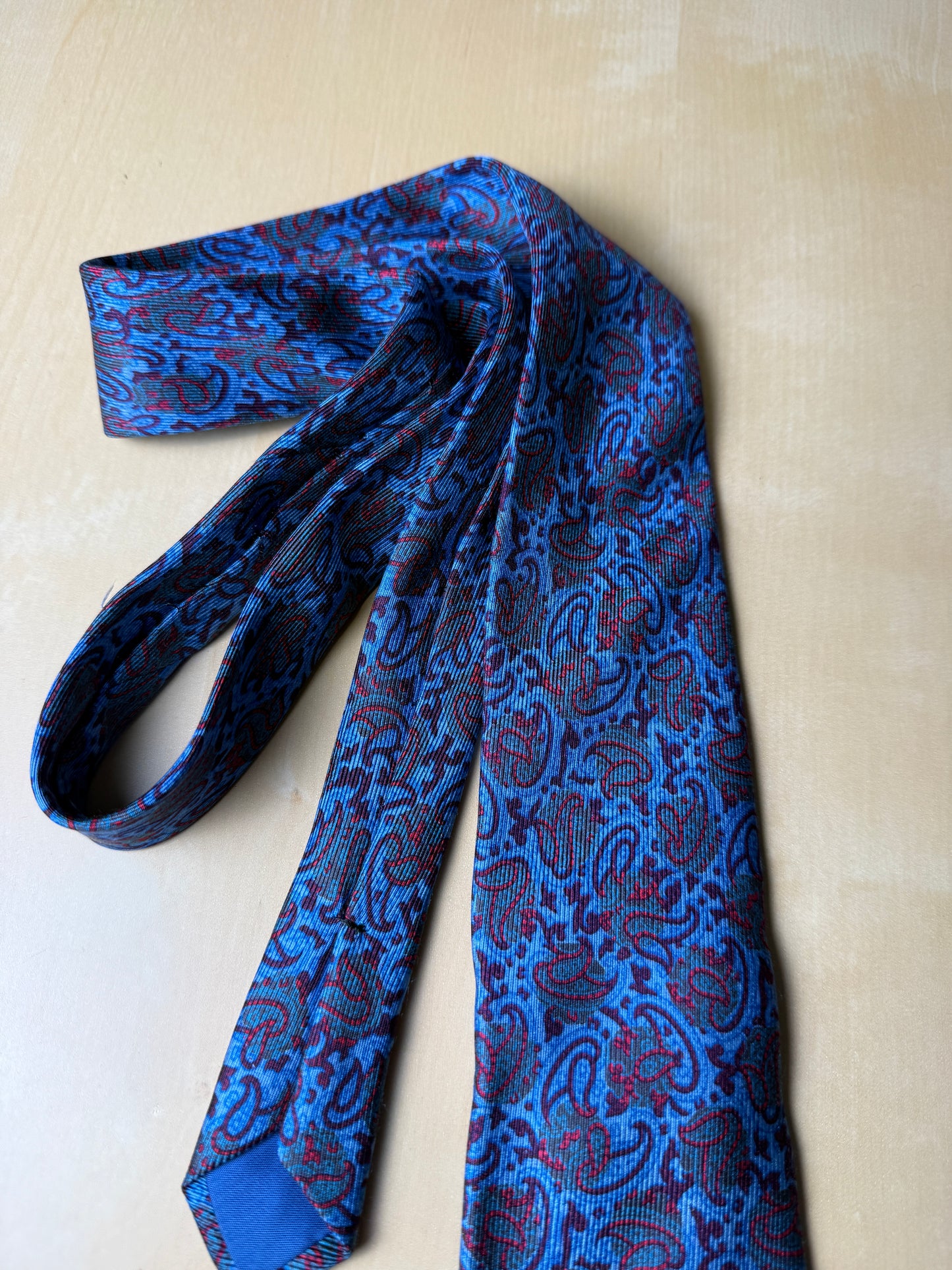 Cravatta Prochownick blu paisley