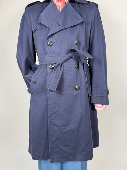 Trench anni '70 blu - tg. 48-50