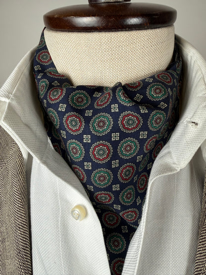 Ascot blu medaglioni