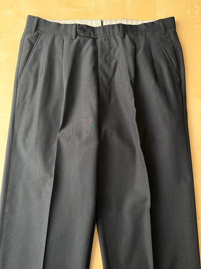 Completo Brioni estivo in seta e lana nero gessato - tg. 48