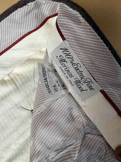 Pantaloni anni ‘80 in flanella marrone - tg. 50