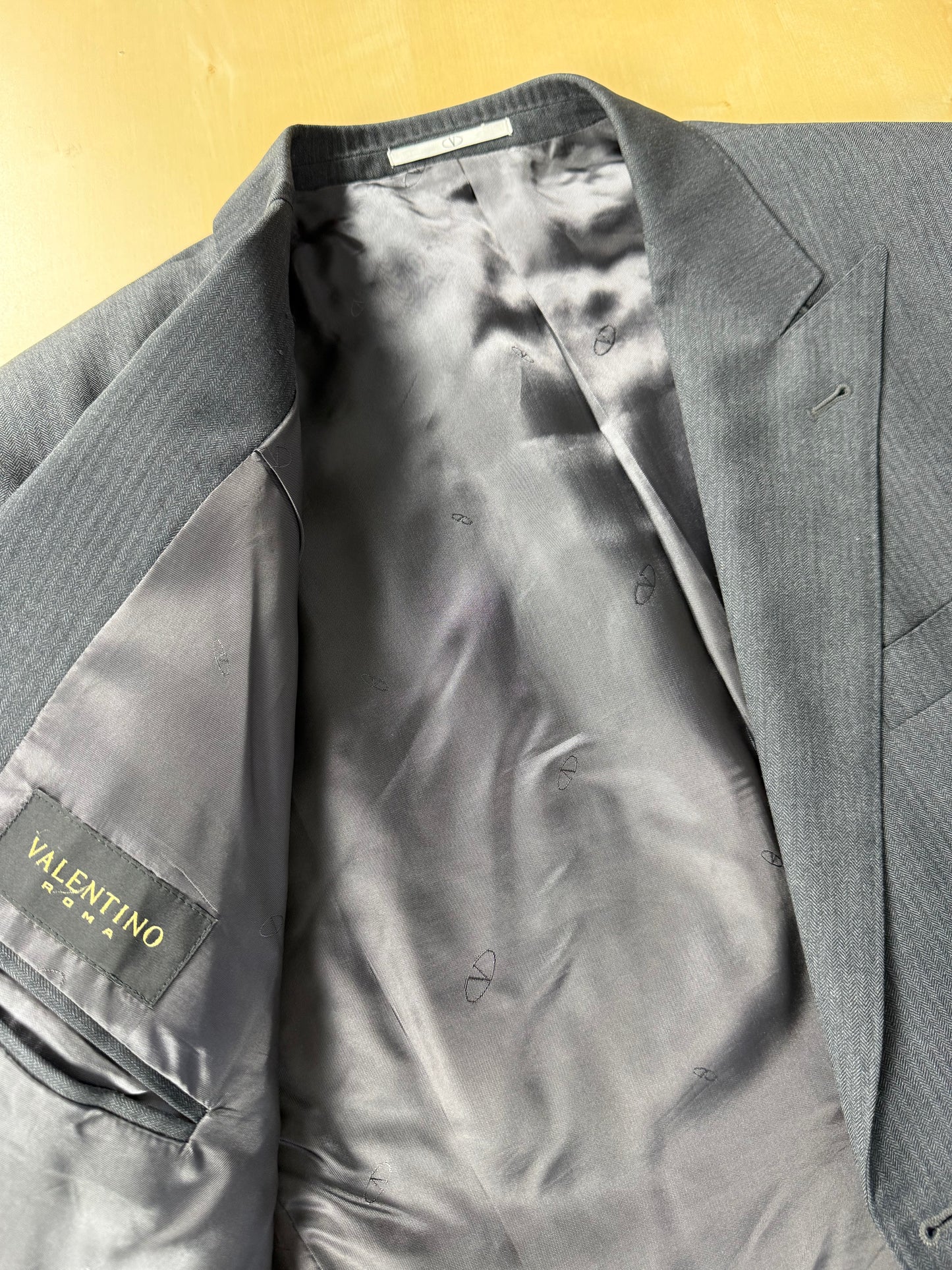 Giacca Valentino lana pettinata grigio spigato - tg. 52