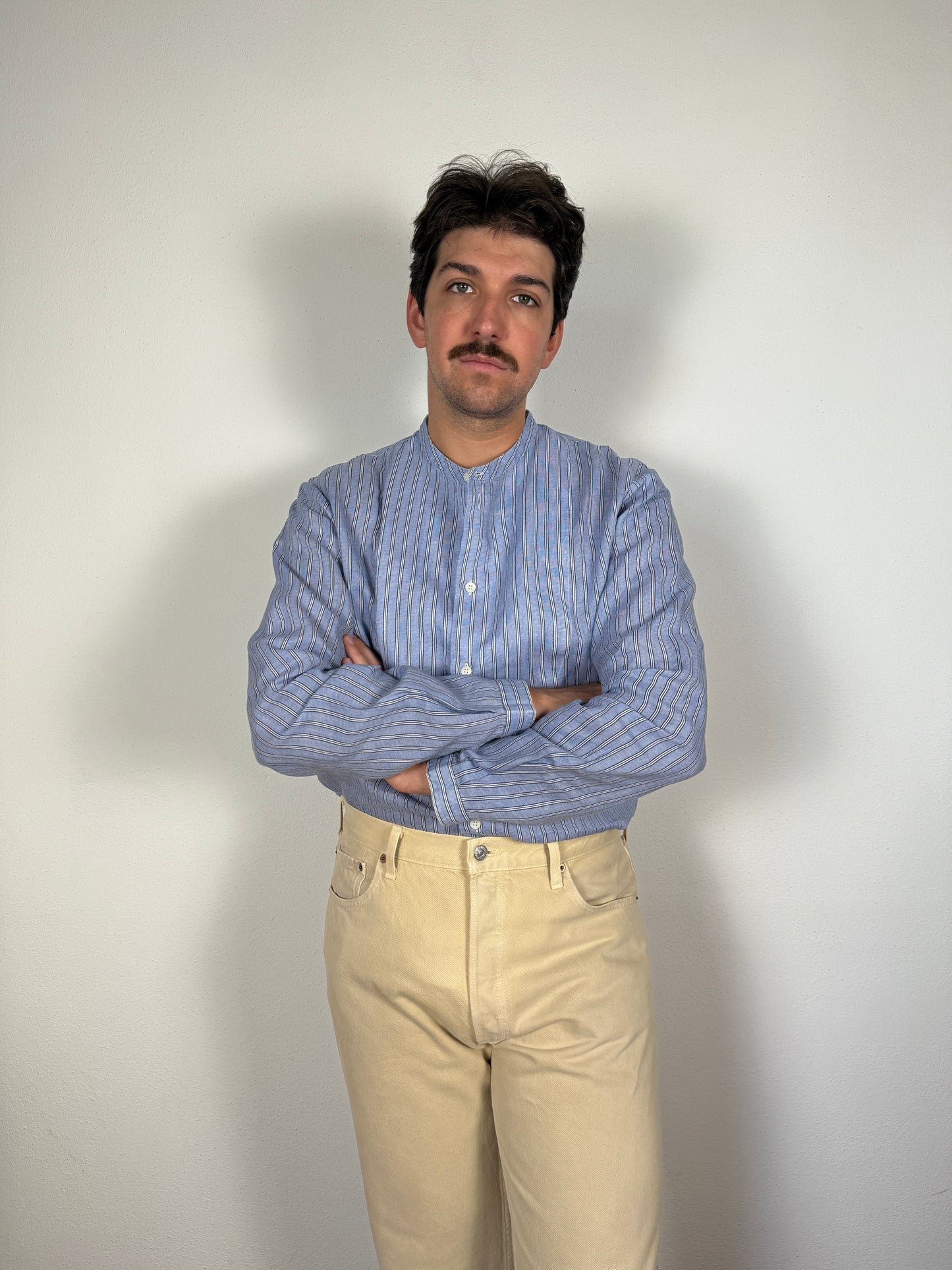 Camicia CP company in ramia con collo coreano (SS 2004) - L