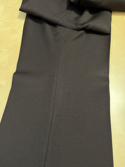 Completo 3 pezzi anni ‘70 a zampa in flanella marrone - tg. 44/46