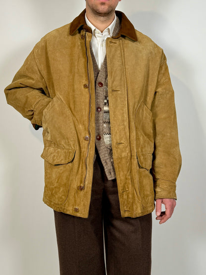 Giaccone Gant “Country coat” vintage pelle scamosciata - XL (52-56)