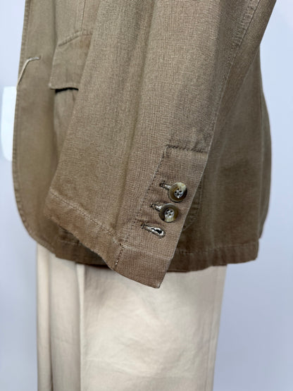 Giacca stile militare/sahariana in tela di cotone (nuova) - tg. 54