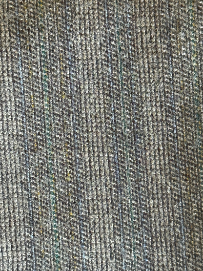 Pantaloni anni ‘70 in flanella marrone-grigio a righe (NOS) - tg. 44