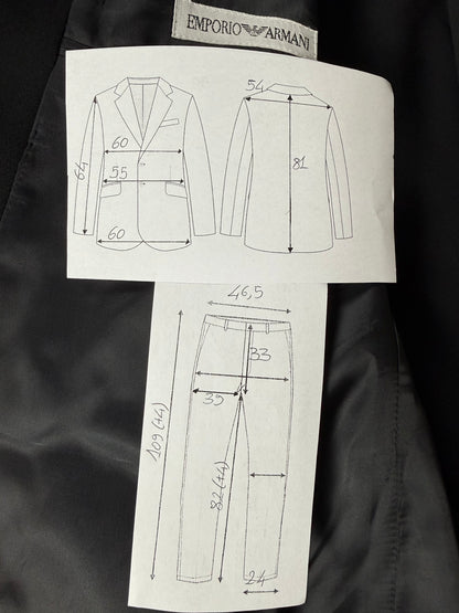 Smoking Emporio Armani doppiopetto anni ‘80/‘90 (NOS) - tg. 54 drop 7