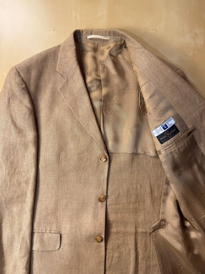 Completo in lino sabbia anni '90 - tg. 50 drop 7