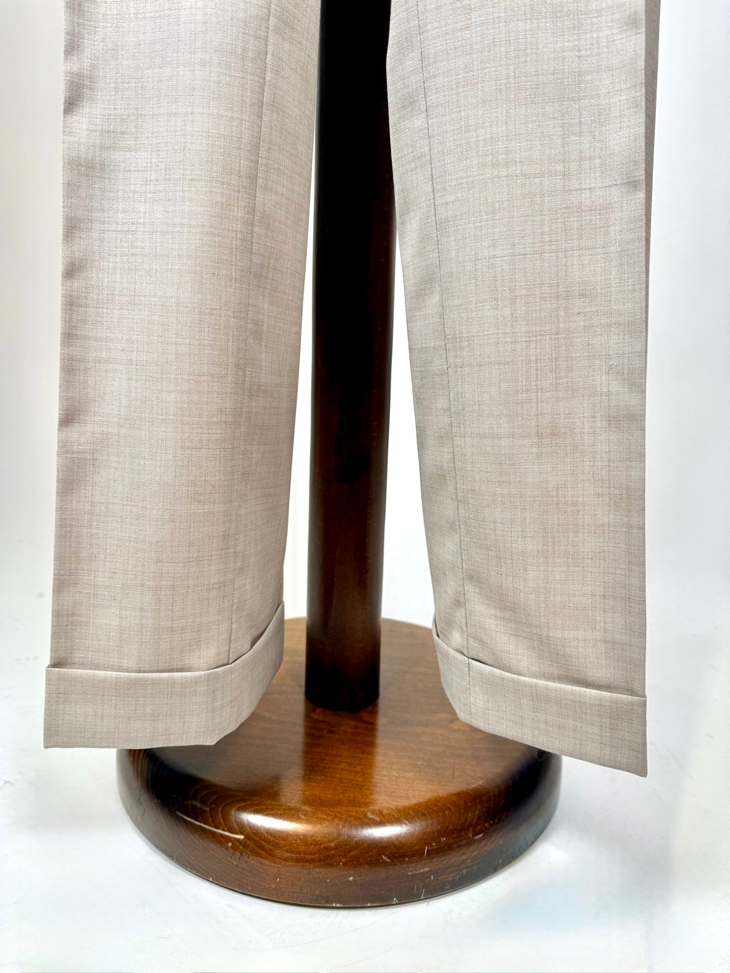 Pantaloni fresco lana beige sabbia anni ‘90 (NOS) - tg. 46