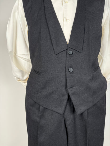 Camicia da smoking anni ‘70 in seta pura - collo 43 tg. L