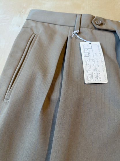 Completo doppiopetto Forall anni '70/'80 in twill beige (NOS) - tg.48