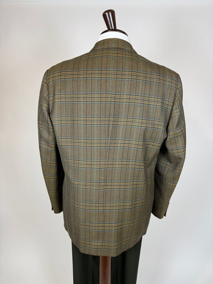 Giacca Valentino anni '80 principe di Galles verde - tg. 52