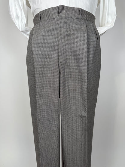 Pantaloni sartoriali anni ‘60/‘70 occhio di pernice - tg. 52