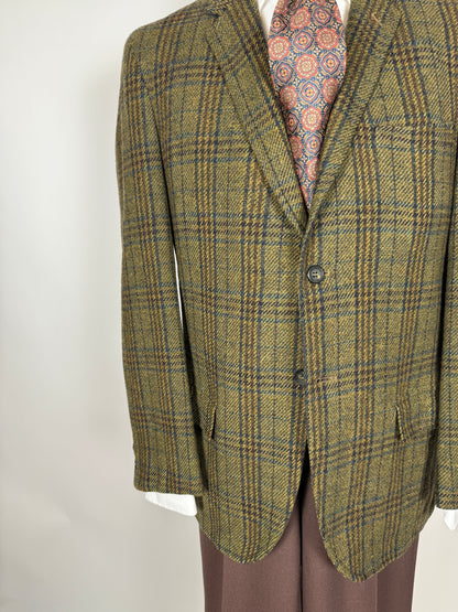 Giacca americana in tweed verde anni ‘60 - tg. 48/50