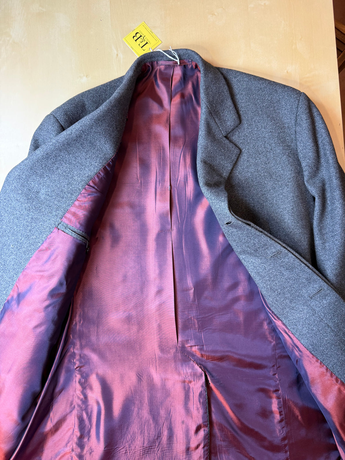 Cappotto sartoriale grigio anni '60 - tg. 46-48