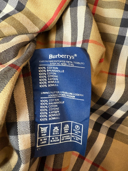 Trench Burberrys anni ‘80 doppiopetto cotone senape  - tg. 48/50