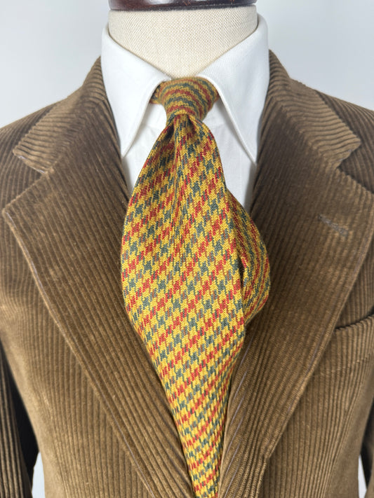 Cravatta in tweed pied-de-poule