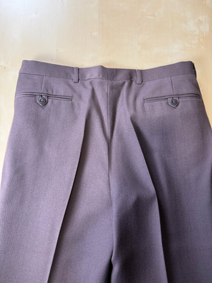 Pantaloni anni ‘70/‘80 in cavalry twill marrone (NOS) - tg. 46/48