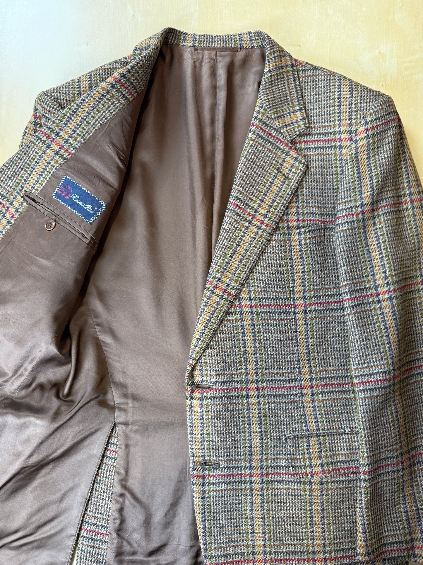 Giacca principe di Galles in puro cashmere tessuto Loro Piana - tg. 48