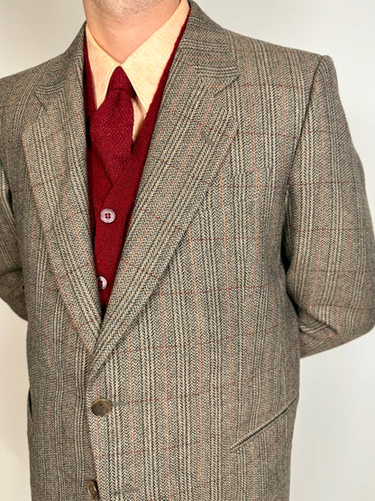 Giacca anni ‘70 spigato windowpane - tg. 52