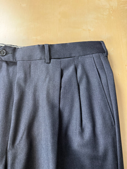 Completo Corneliani anni ‘90 flanella antracite - tg. 50/52