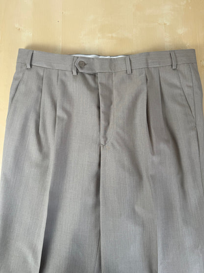 Completo fresco lana verde cachi-oliva anni '80 (NOS) - tg. 56