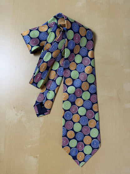 Cravatta Missoni vintage cerchi concentrici