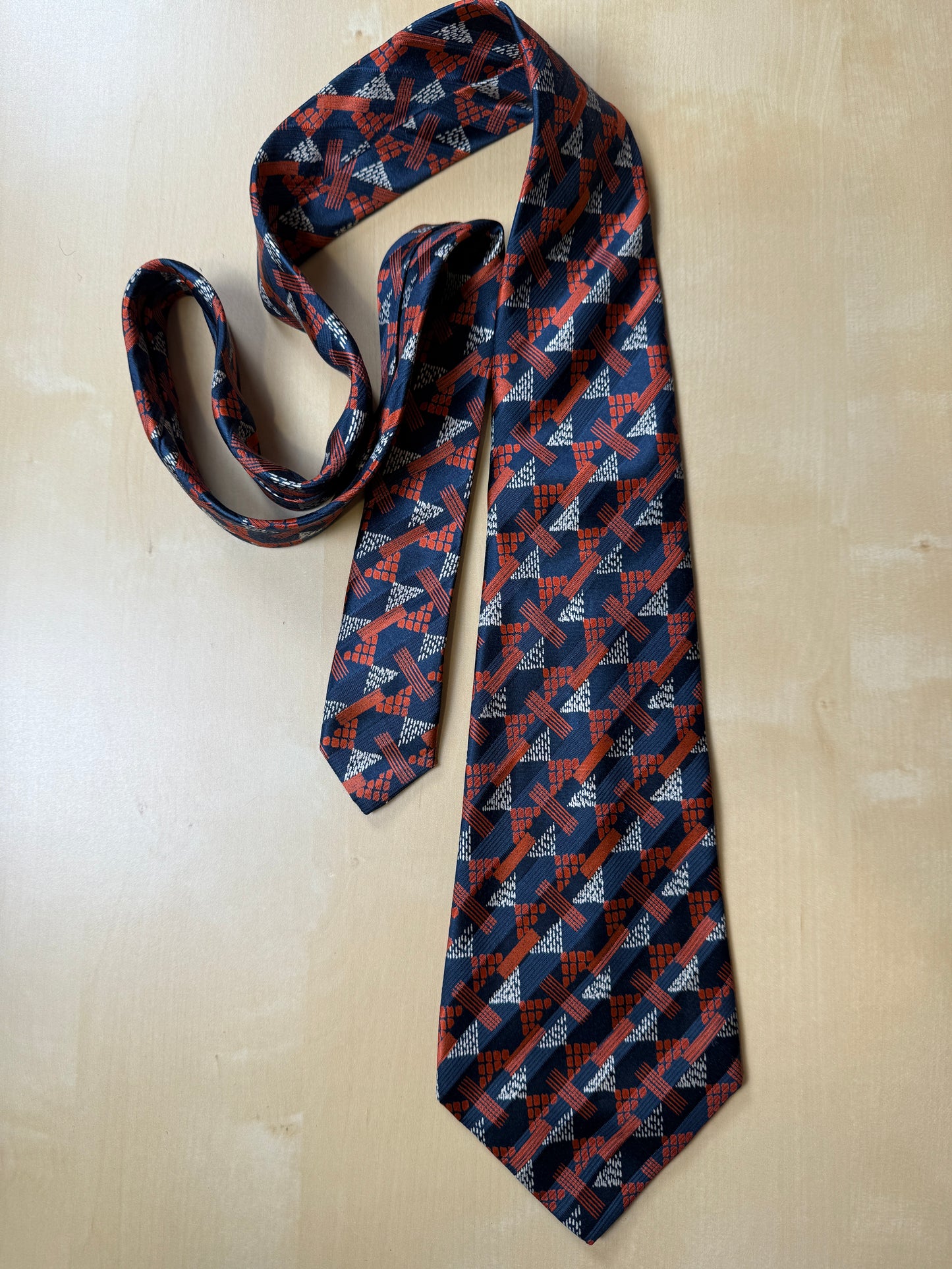 Cravatta Yves Saint Laurent anni ‘70 optical