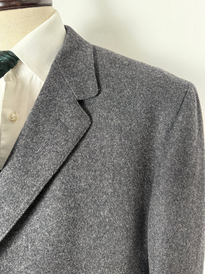 Cappotto anni ‘60 in panno di lana antracite - tg. 50-54