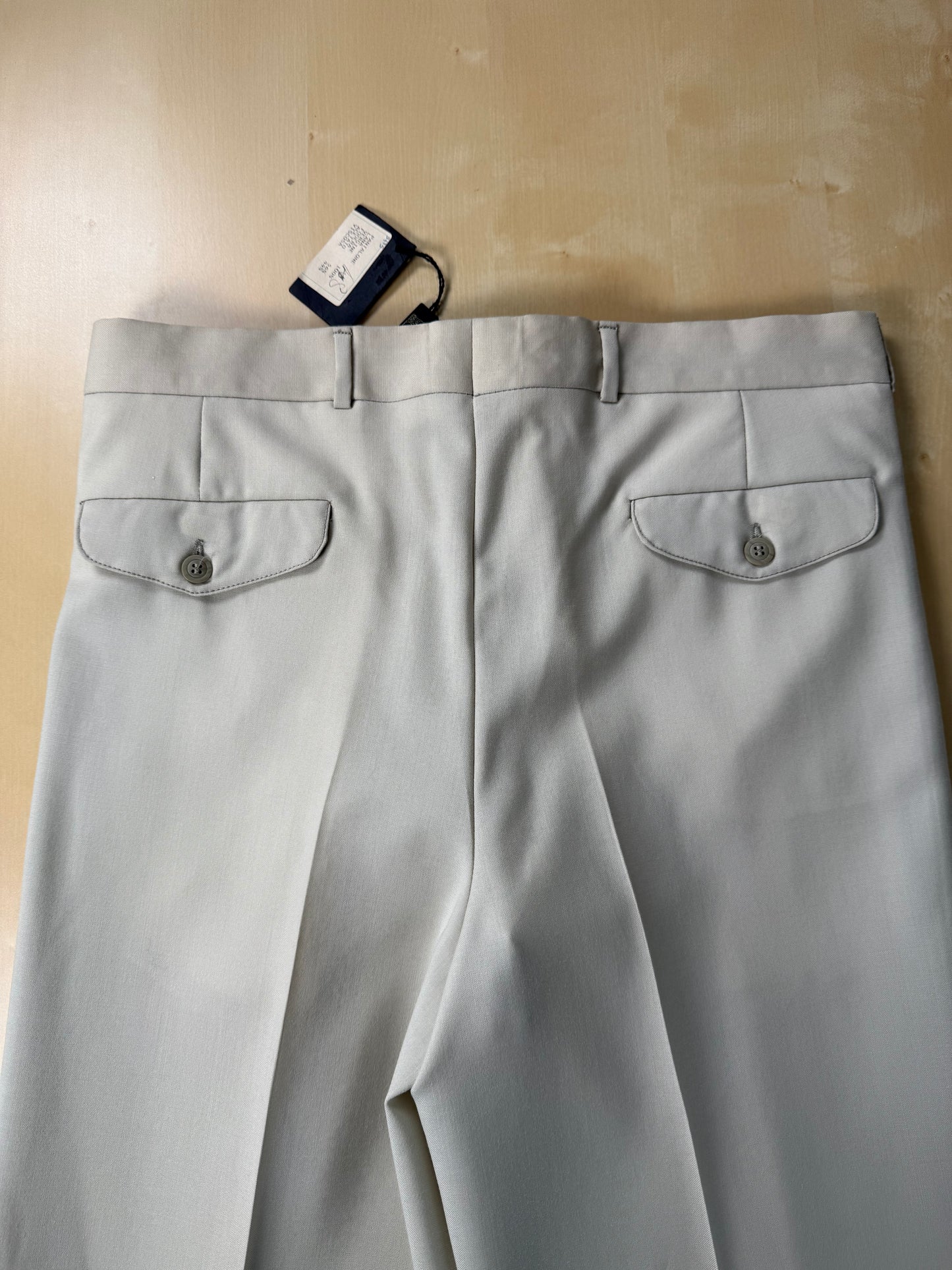 Pantaloni fresco lana avorio anni ‘80 (NOS) - tg. 50