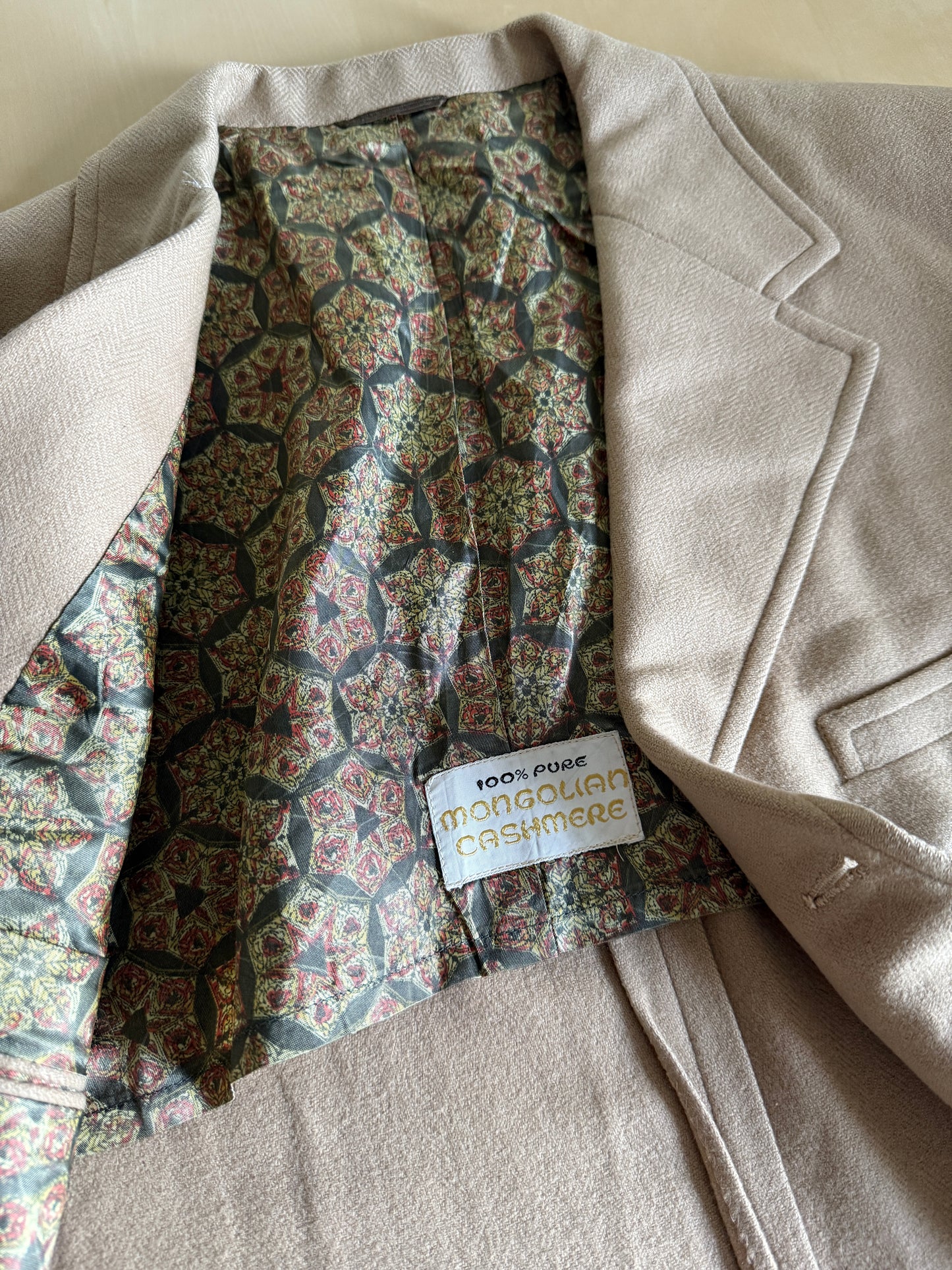 Giacca americana anni ‘60/‘70 in puro cashmere spinato - tg. 52