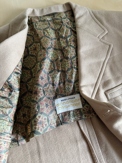 Giacca americana anni ‘60/‘70 in puro cashmere spinato - tg. 52