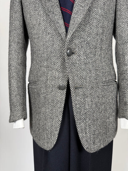 Giacca sportiva anni ‘70 herringbone lana e alpaca - tg. 44/46