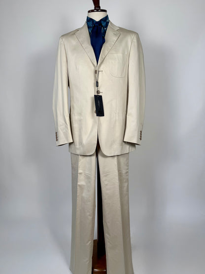 Completo estivo in cotone beige (nuovo) - tg. 52/54