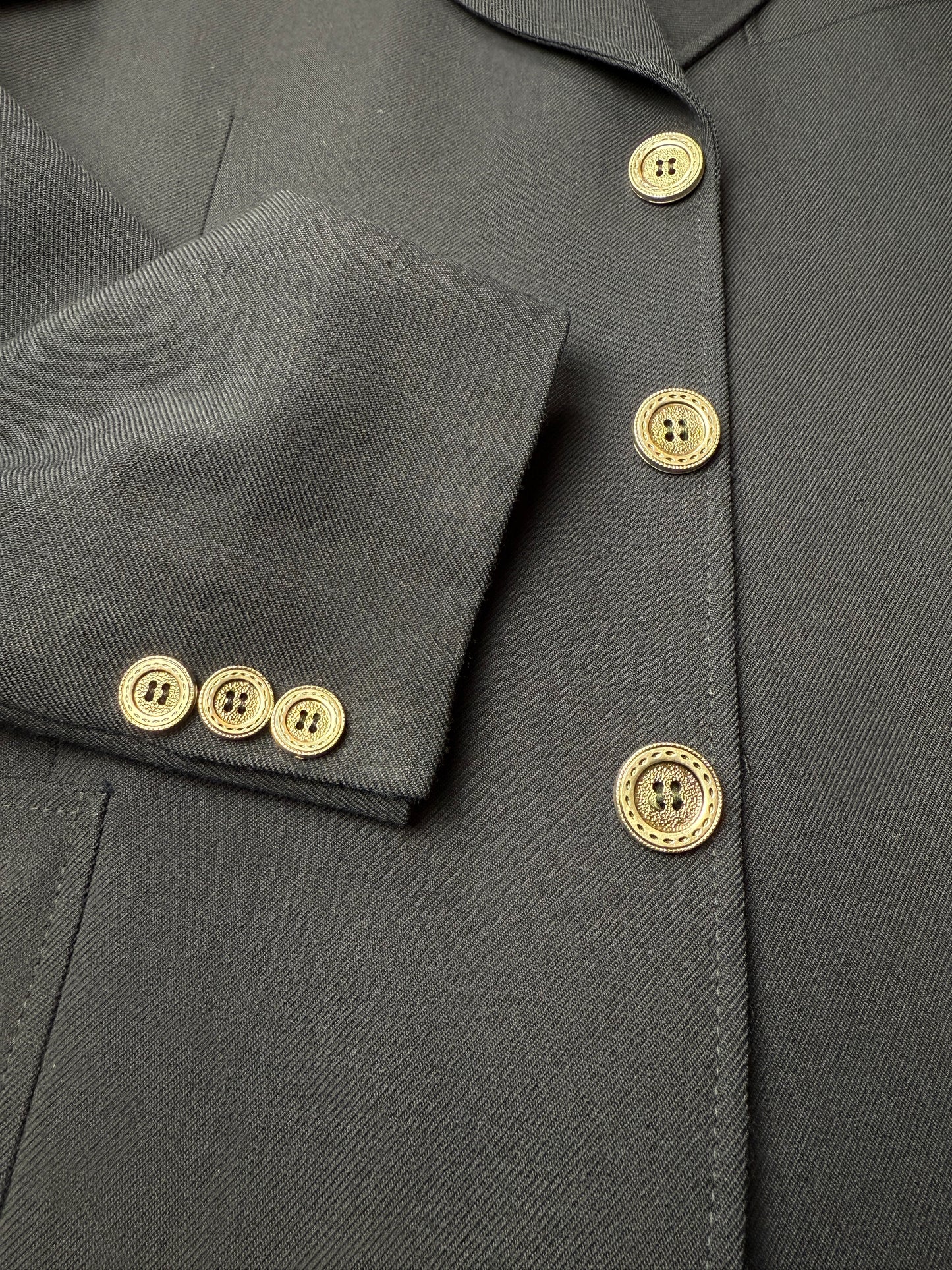 Blazer navy anni ‘60/‘70 in flanella - tg. 50